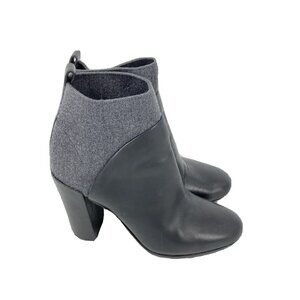 Vince Charcoal and Black Ankle Booties
